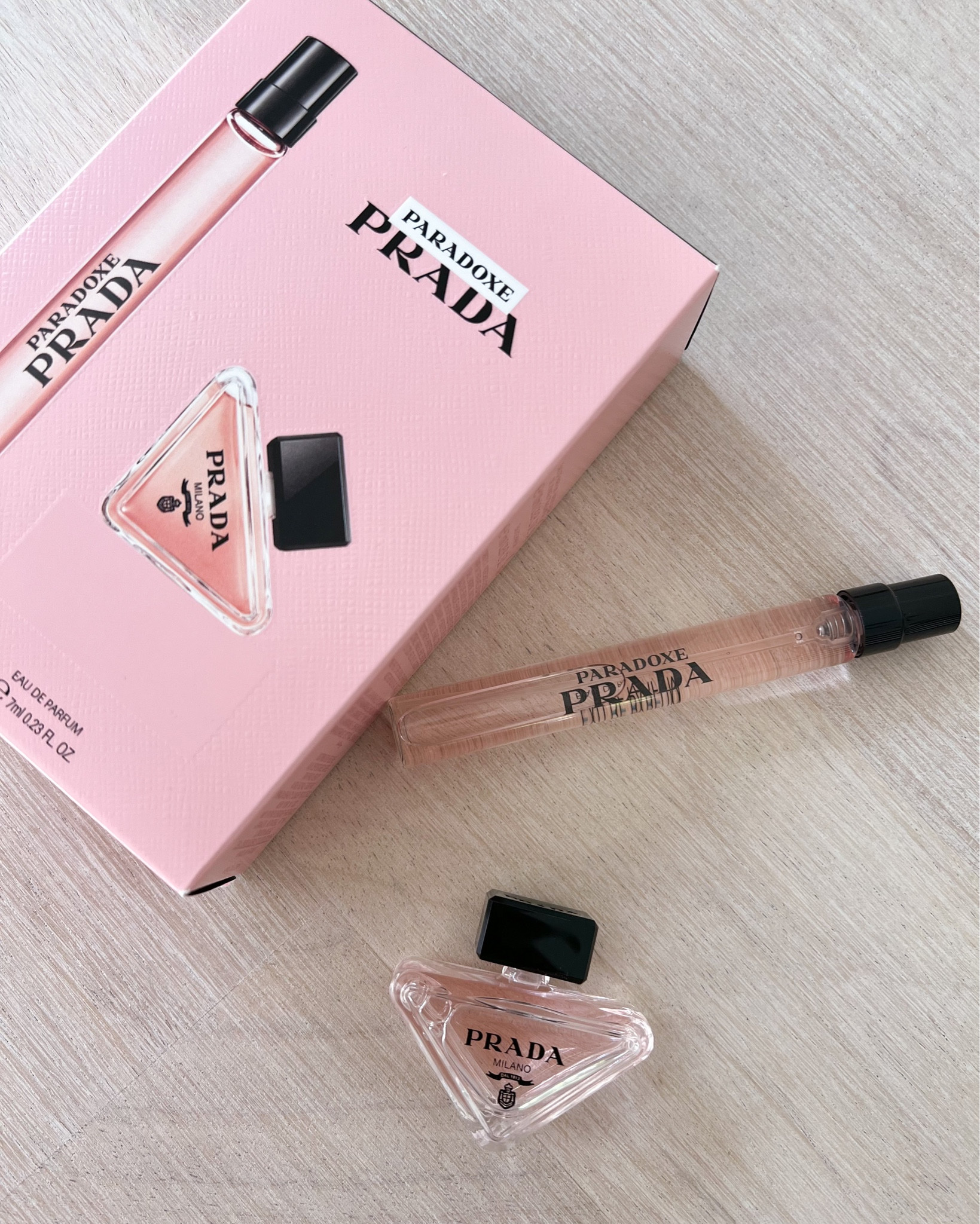 The cutest little travel perfume set! This new Prada fragrance smells soo good and the bottle is so cute & unique ☺️

Travel size, Prada paradoxe, Sephora sale, fragrance, gift ideas for her, Mother’s Day

#LTKunder50 #LTKbeauty #LTKBeautySale