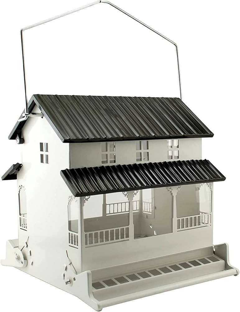 Woodlink Steel Hanging Mount Backyard Farmhouse Squirrel Resistant Wild Bird House Feeder with 10... | Amazon (US)