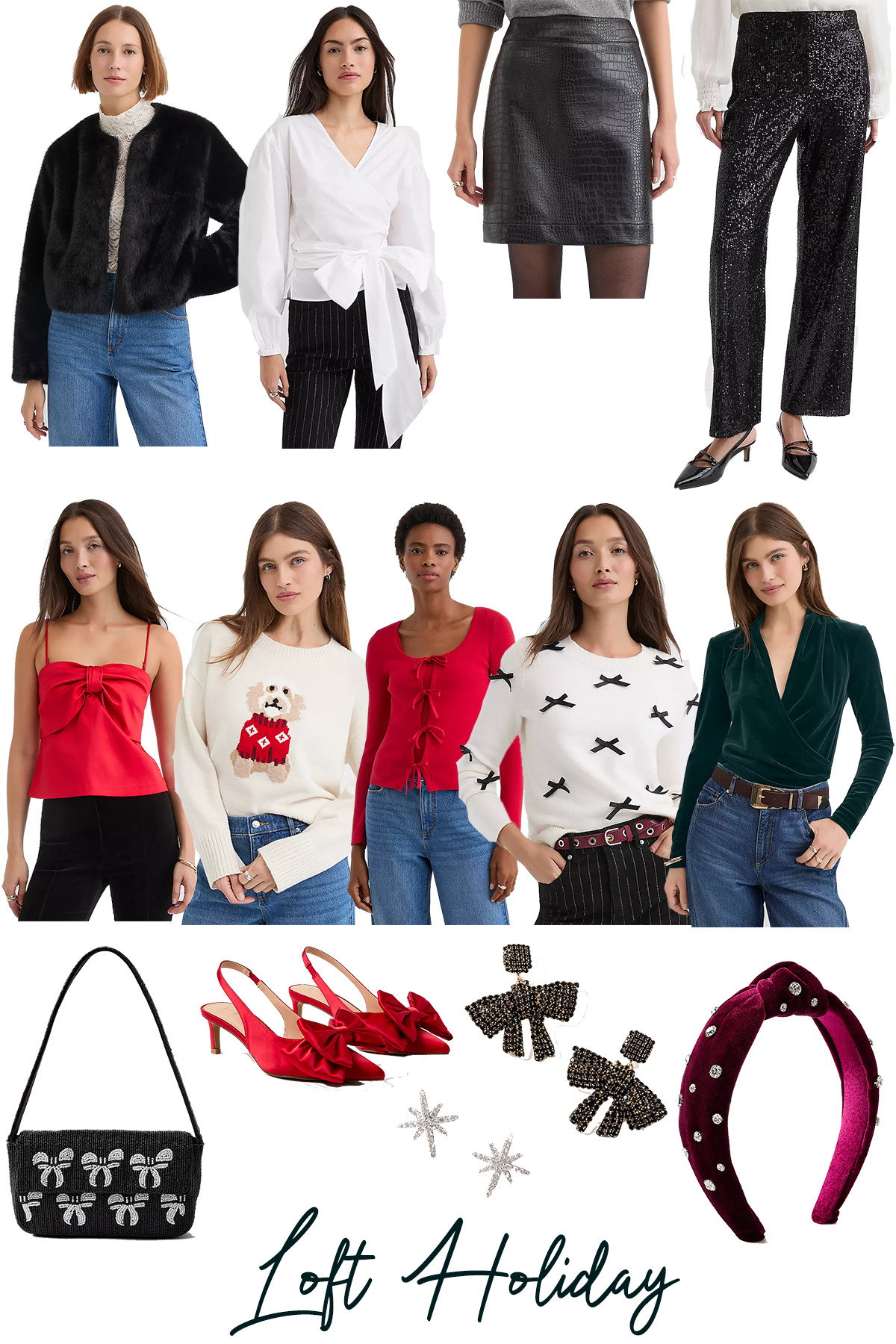 Loft Christmas Outfits

My Loft holiday picks feature soft silhouettes, romantic details, and easy-to-wear pieces that incorporate festive flair. The overall vibe is playful, cozy, and perfectly suited for approachable holiday gatherings (and can be reworn throughout the winter season to work or weekend activities).

 

 #LTKCyberWeek #LTKGiftGuide #LTKHoliday