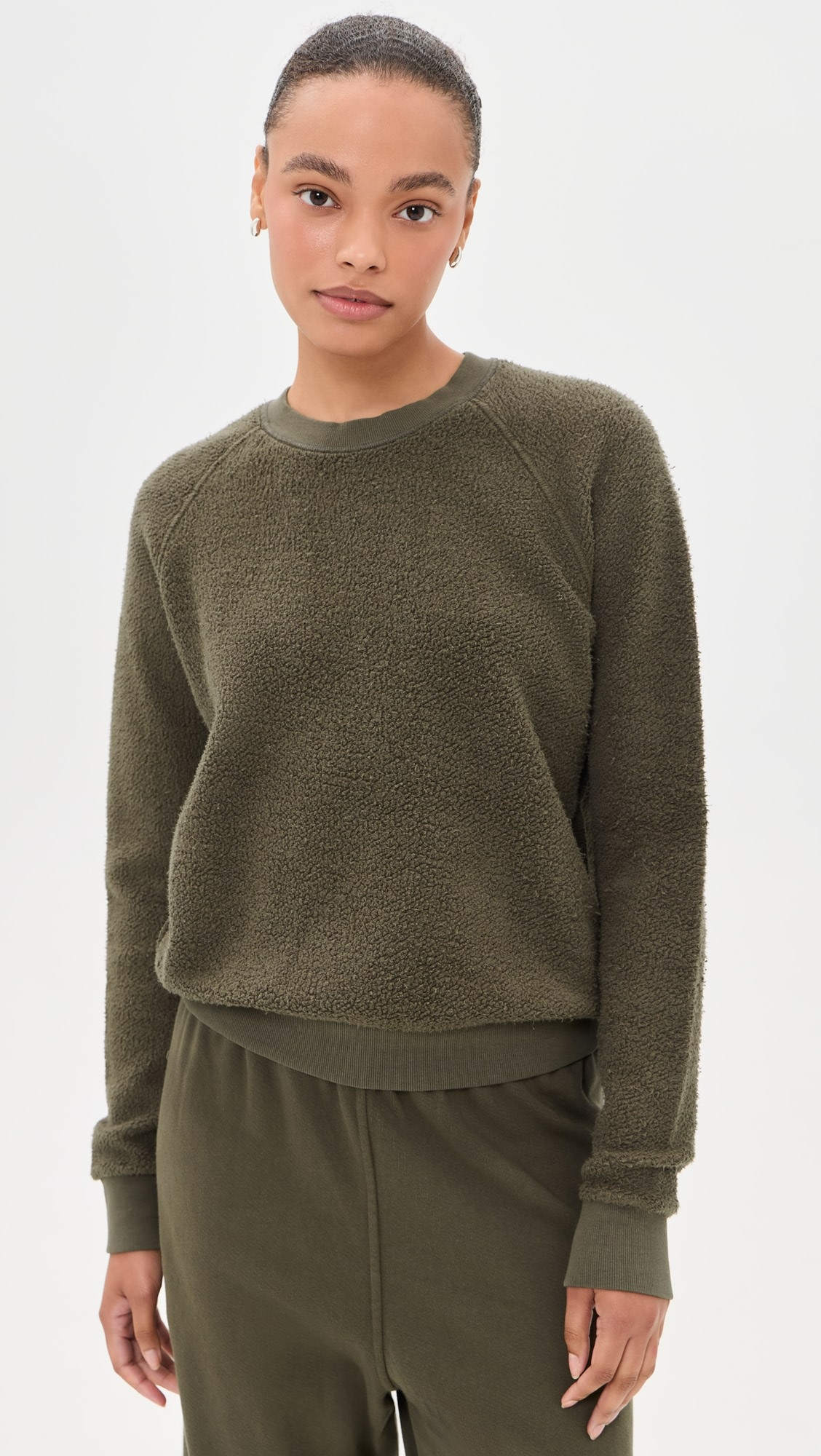 perfectwhitetee Inside Out Fleece Shrunken Sweatshirt | Shopbop | Shopbop