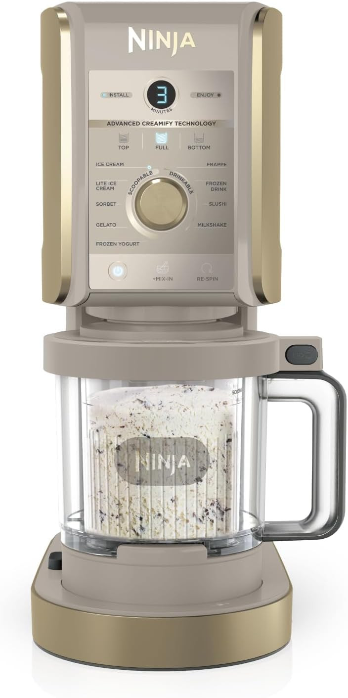 Ninja CREAMi Deluxe Ice Cream Maker and Frozen Dessert Maker with 3 Tubs, 10 Functions, Makes Ice... | Amazon (UK)