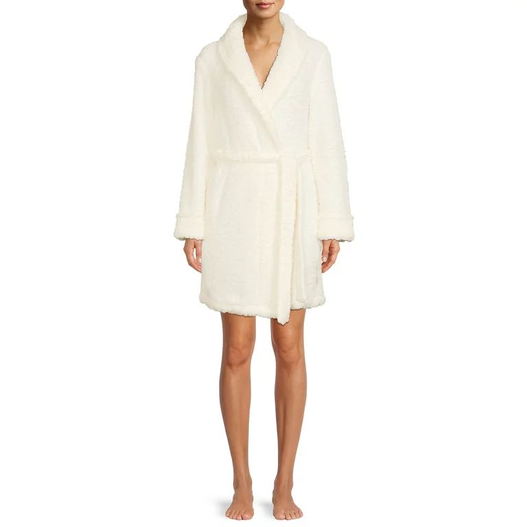 Secret Treasures Womens and Womens Plus Plush Robe, Sizes S-3X | Walmart (US)
