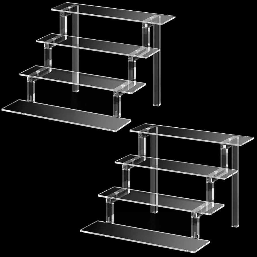 Janaden Acrylic Risers for Display, Perfume Organizer Stand, Acrylic Display Shelves Compatible w... | Amazon (US)
