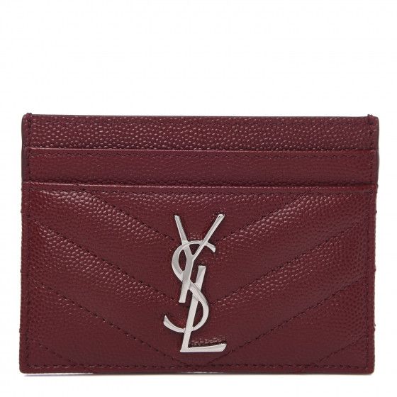 SAINT LAURENT

Grain De Poudre Matelasse Chevron Monogram Credit Card Case Palissandre


16 | Fashionphile