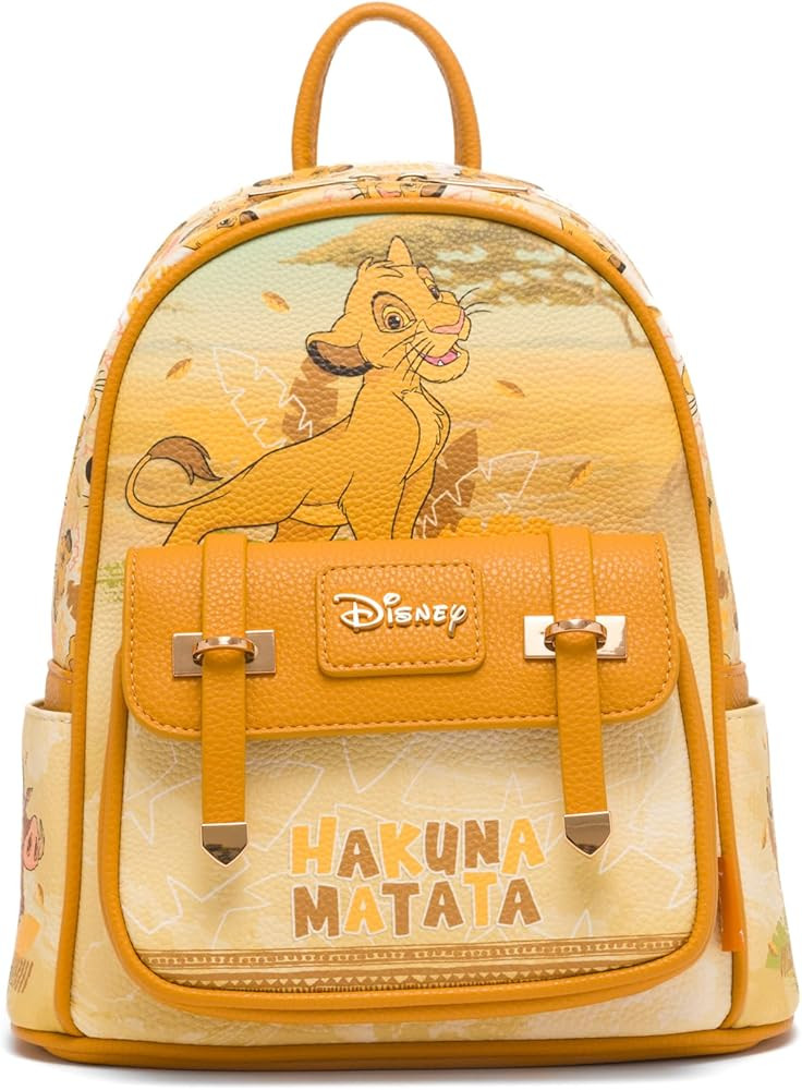 Disney The Lion King 11" Vegan Leather Fashion Mini Backpack | Amazon (US)
