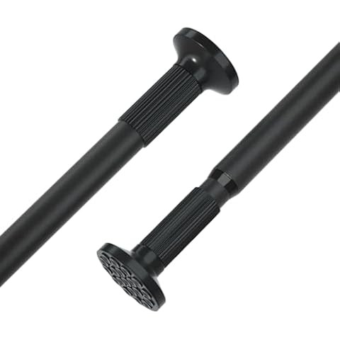 Tension Curtain Rod, 51-145 Inches,Spring Shower Tension Curtain Rod, Closet Rod, for Windows or ... | Amazon (US)