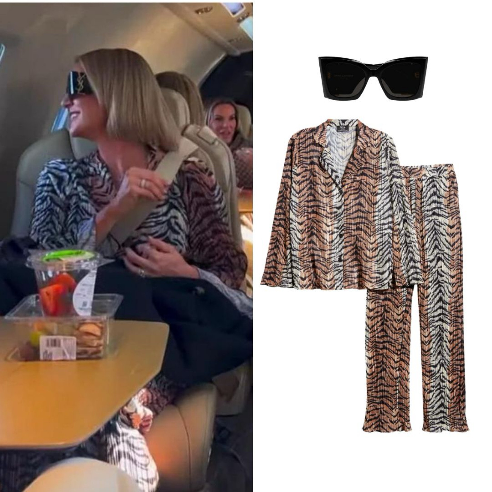 Whitney Rose’s Tiger Print Outfit and Sunglasses 