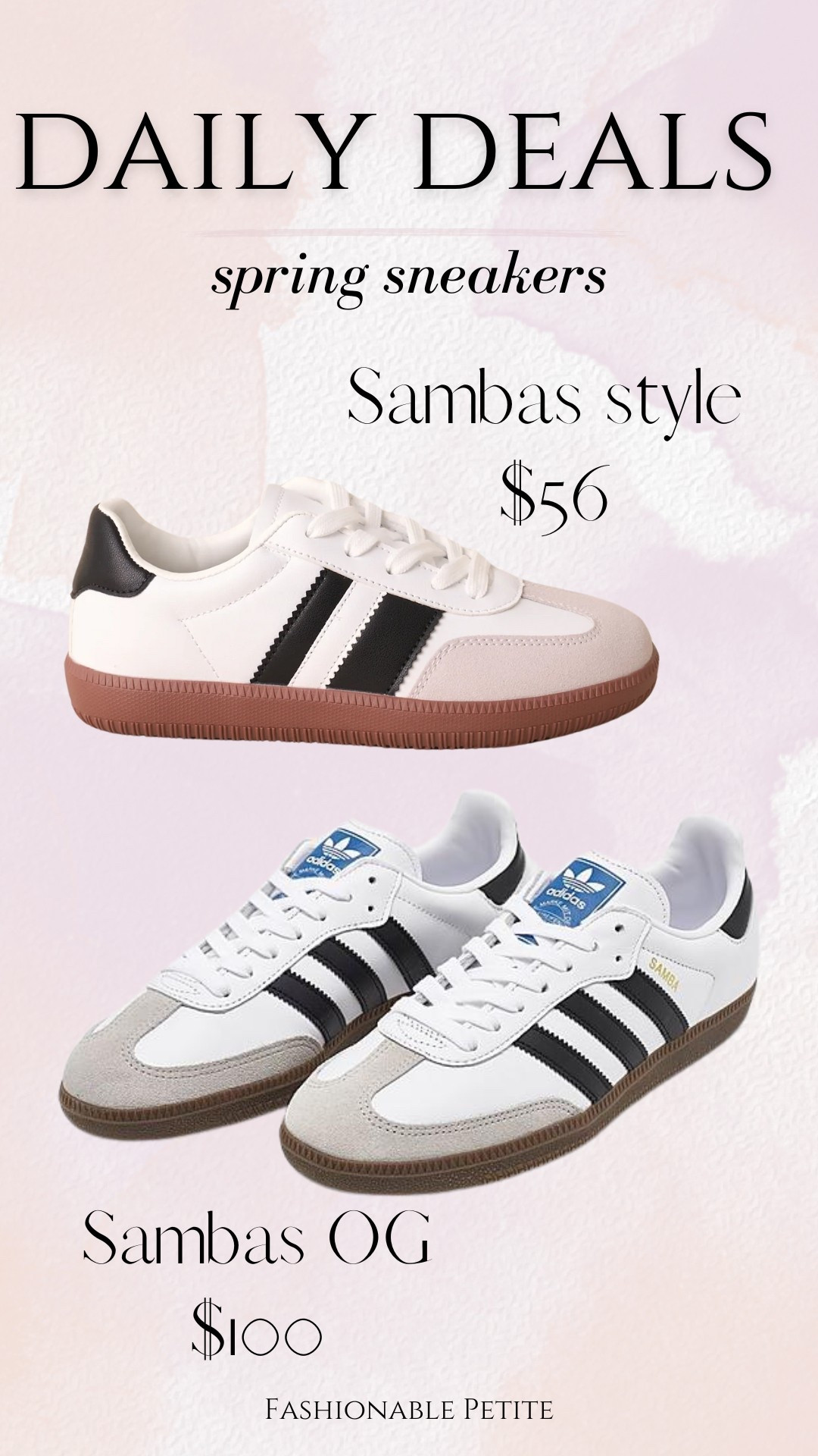 Sambas style sneakers from Red Dress vs. Sambas OGs. 

Women’s sneakers, sambas, spring shoes, women’s shoes 

#LTKFindsUnder100 #LTKShoeCrush