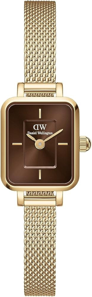 Daniel Wellington Quadro Mini 3-Link Two Tone Gold - Women Watch Stainless Steel Watch | Amazon (US)