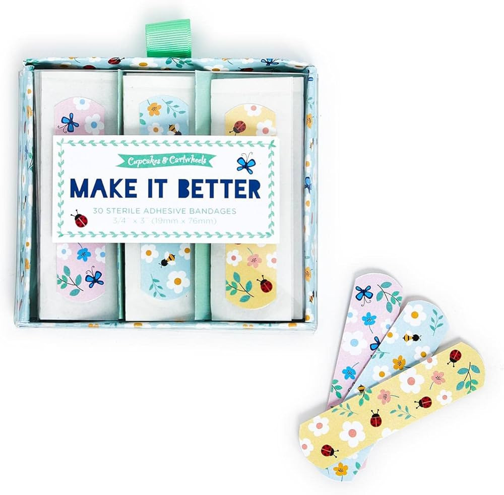 Two's Company Make it Better Good Insects Pattern Bandages in Gift Box Includes 3 Patterns, 3-inc... | Amazon (US)