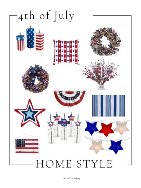 4th of July. 4th of July decor. Target decor. Walmart decor. Amazon decor. Wayfair decor. Rugs. Home decor. Seasonal. Seasonal decor. Seasonal finds. 4th of July finds. Red white and blue. Party. USA.  Summer. Summer decor. For the home. Home accents. Stars and Stripes. 4th of July wreaths. Wreaths. Front door wreaths. Accent pillows. American flag decor. Hanging decor. 

#LTKSeasonal #LTKFind #LTKhome