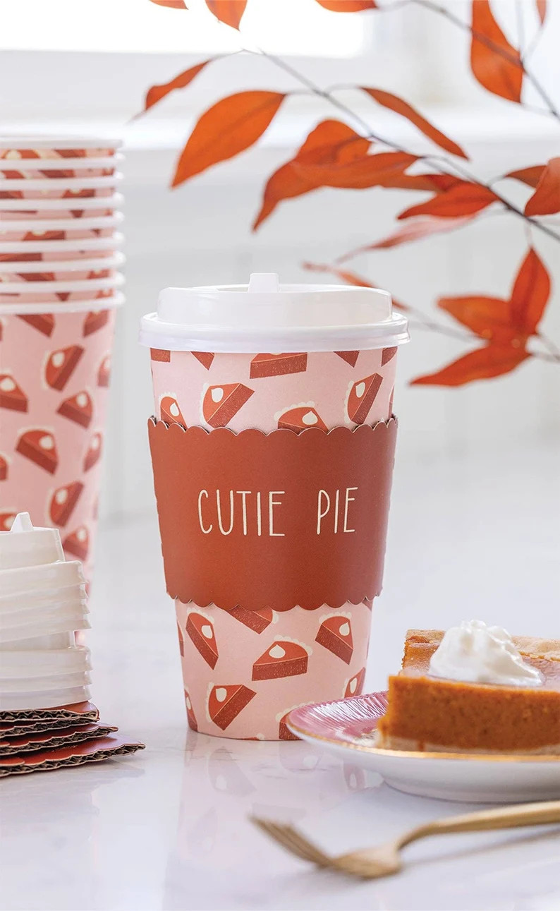 Pumpkin Pie Coffee Cups - Etsy | Etsy (US)