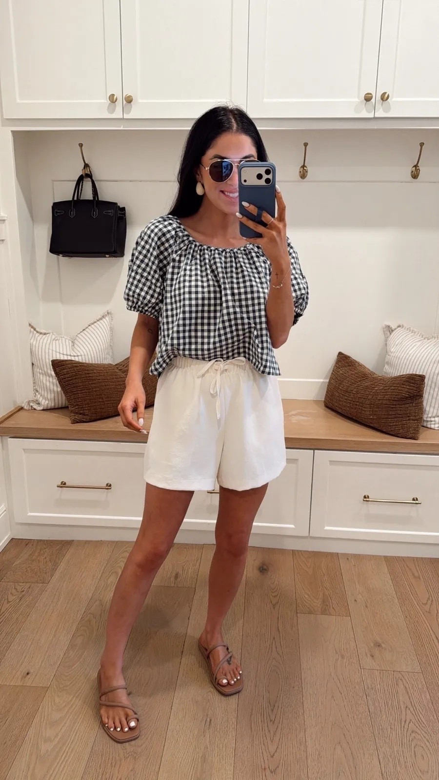Love this gingham blouse from Marine Layer!

summer outfits, casual outfits, gingham, katy roach, livingmybeststyle 

 #LTKootd #LTKSeasonal