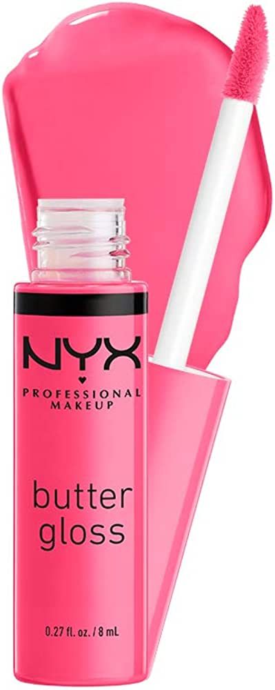 NYX PROFESSIONAL MAKEUP Butter Gloss, Non-Sticky Lip Gloss - Peaches & Cream (Pink Coral) | Amazon (US)