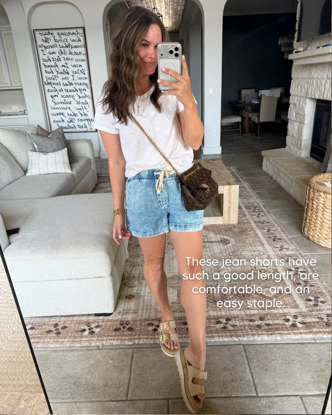 The gap viral denim pull on shorts are back and 50% off! In my normal size #gap #shorts #springoutfit 

#LTKmomlife #LTKgrwm #LTKSaleAlert