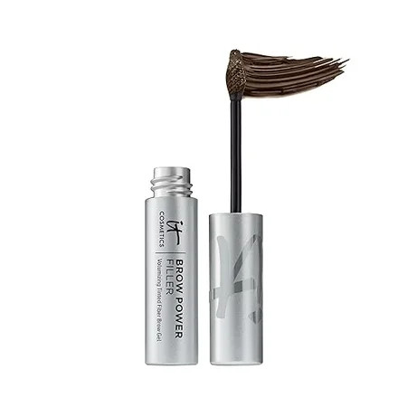 IT Cosmetics Brow Power Filler - Universal Dark Brunette - Volumizing Tinted Fiber Brow Gel - Instantly Fills Shapes & Sets Your Brows - Waterproof Formula Lasts Up To 16 Hours - 0.14 fl oz | Walmart (US)