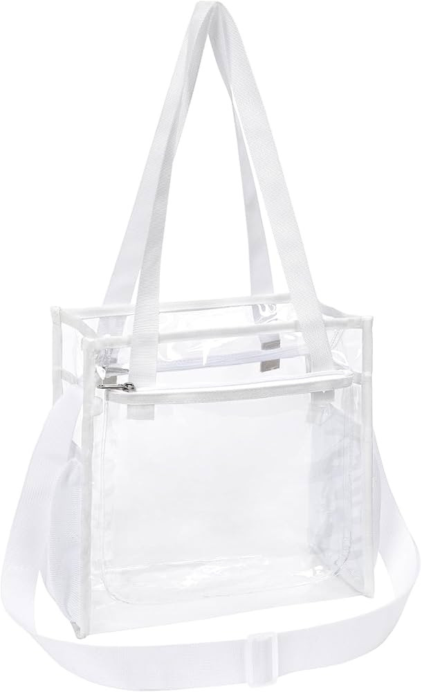 PACKISM Clear Tote Bag Stadium Approved - Clear Bag 12×6×12 inch, Quick Pass Clear Bag for Work... | Amazon (US)
