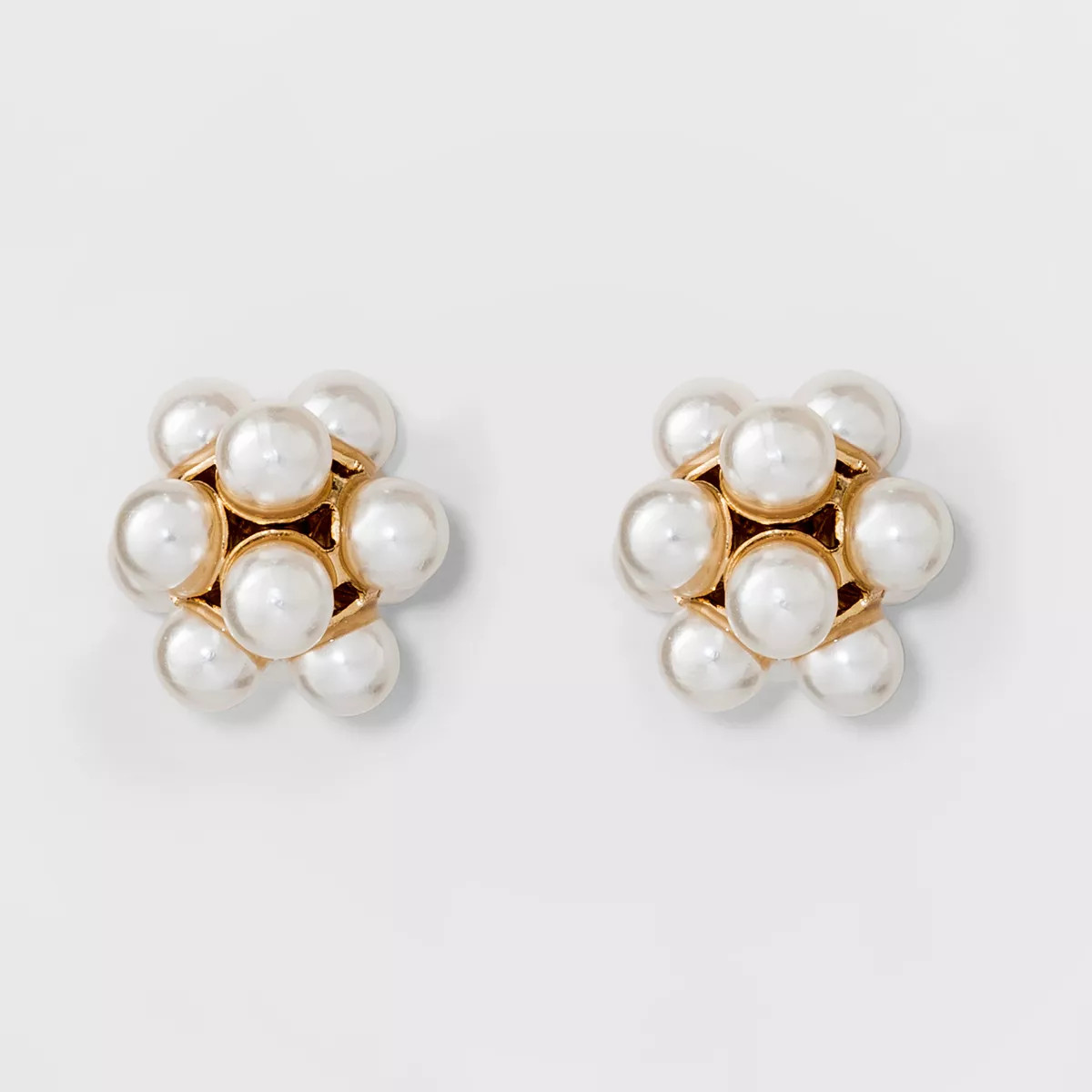Simulated Pearl Stud Earrings - A New Day™ Gold | Target