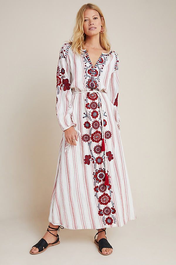 Camilla Embroidered Maxi Dress By Antik Batik in Assorted Size S | Anthropologie (US)
