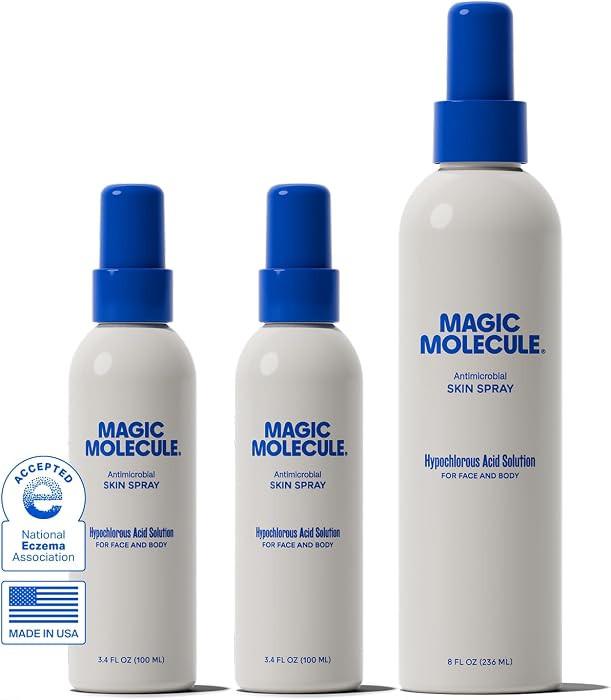 Magic Molecule Skin Spray, Hypochlorous Acid Formula, 8oz + 3.4oz 2PK | Amazon (US)