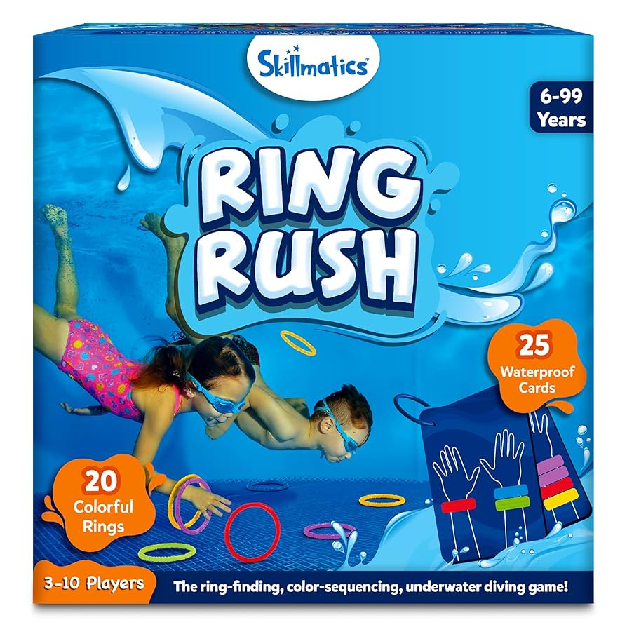 Skillmatics Ring Rush Diving Toys - Underwater Search and Find Game for Summer Fun, Swimming Pool... | Amazon (US)