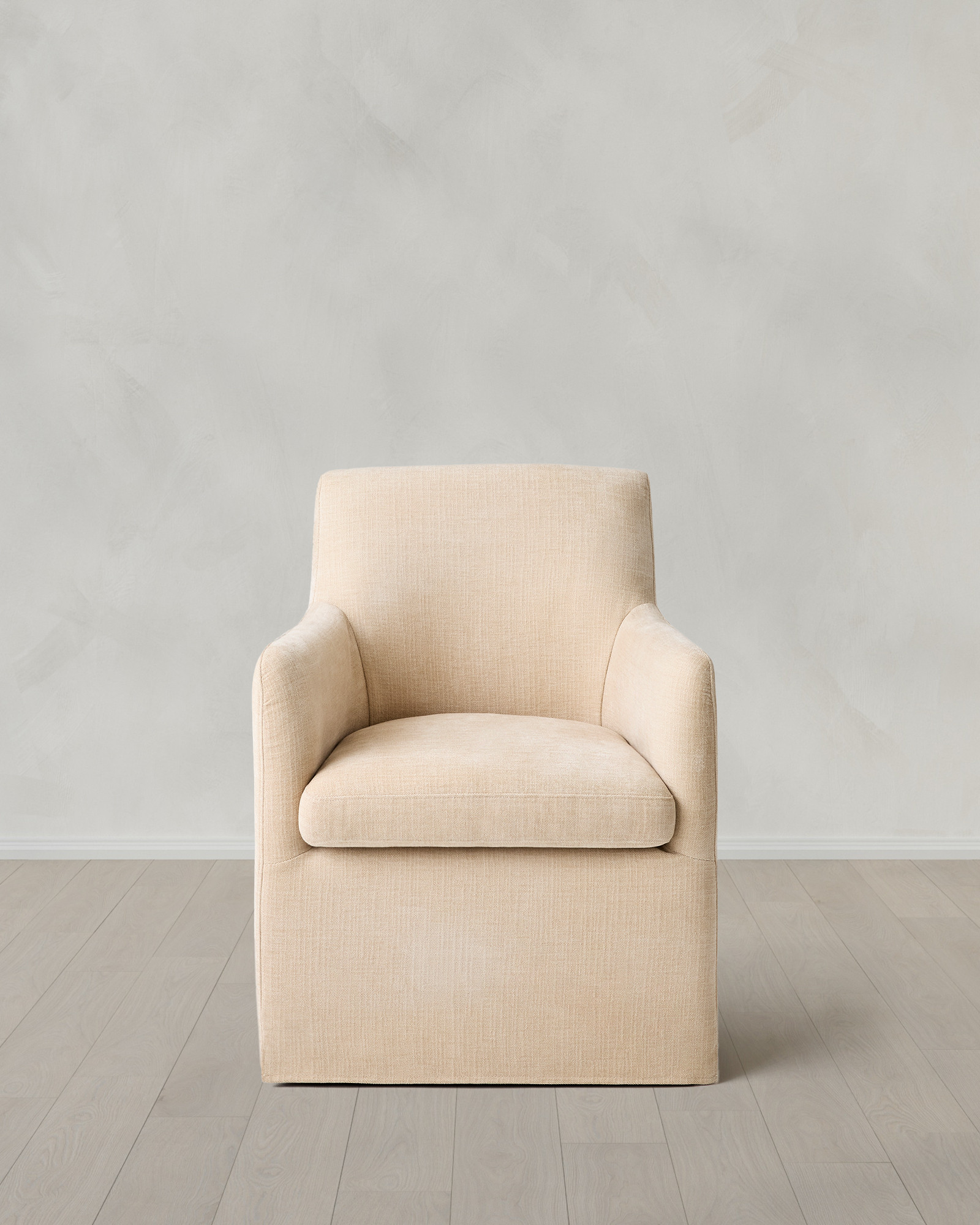 Performance Linen Curved Back Dining Chair | Quince