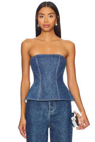 Juno Top in Denim | Revolve Clothing (Global)