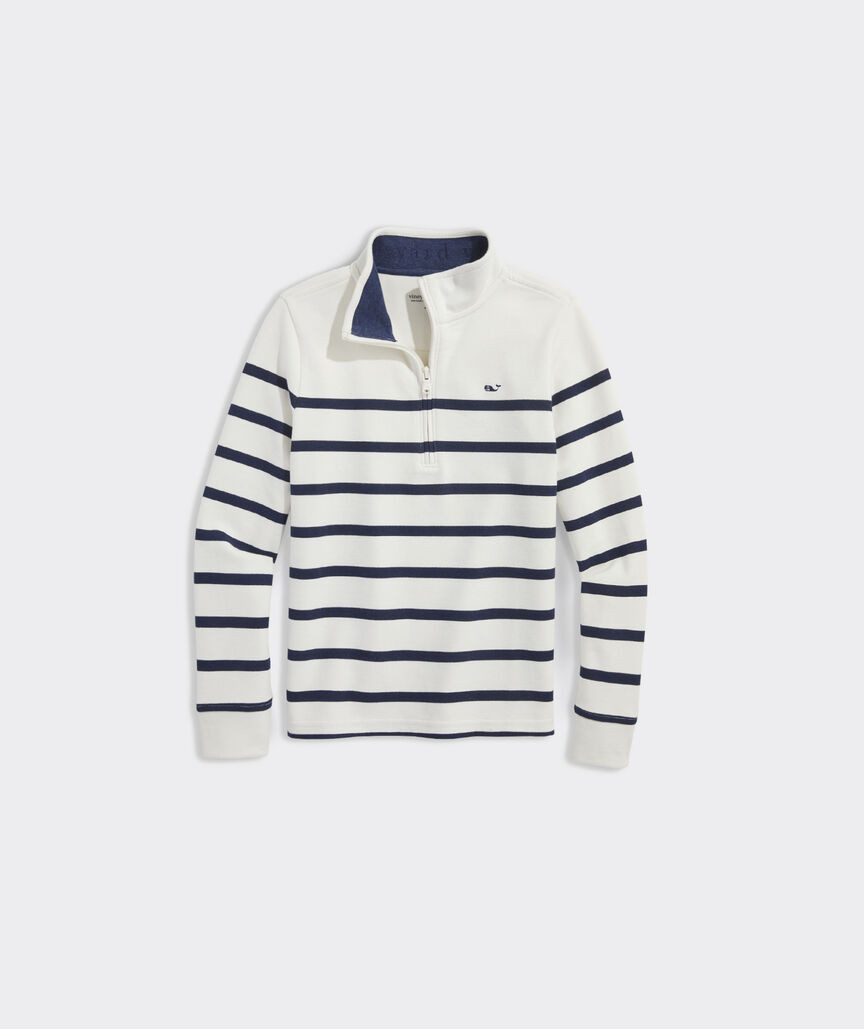 Boys' Breton Stripe Saltwater Quarter-Zip | vineyard vines