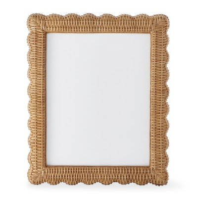 AERIN Wicker Scalloped Gallery Frame | Williams-Sonoma