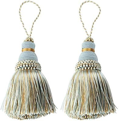 Fenghuangwu Colorful Tassel Key Tassel DIY Accessories for Curtain and Home Decoration-Mix blue-2... | Amazon (US)