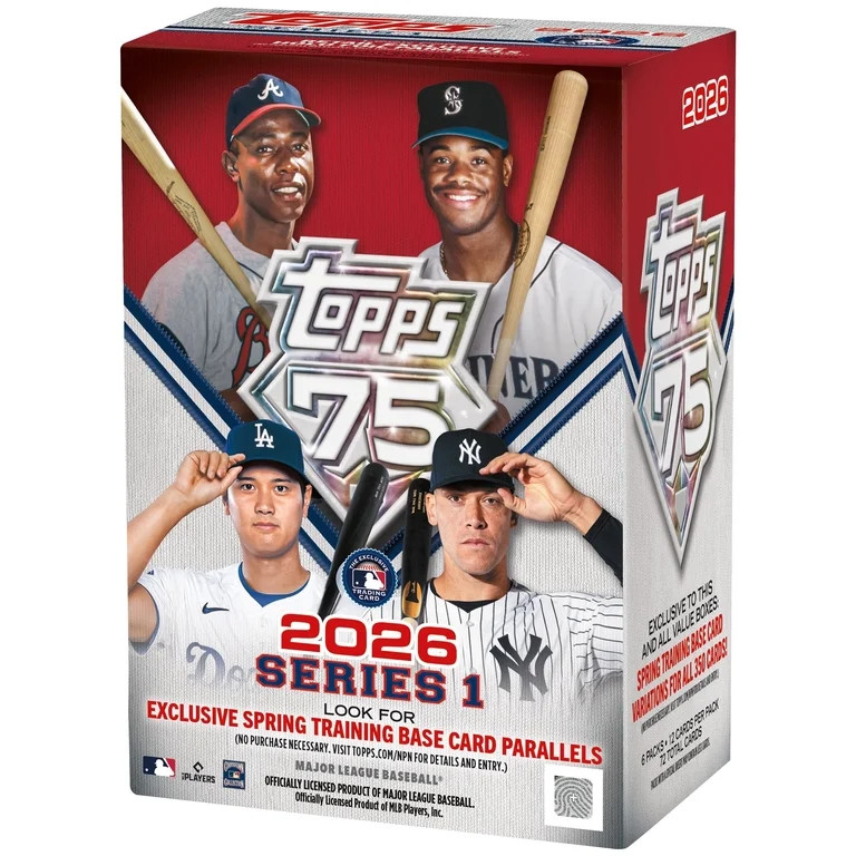 2026 Topps Series 1 Baseball - Factory Sealed - Value Box | Walmart (US)