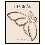 The Hair Edit Gilded Wing Clip - Large Soft Gold Metal Butterfly Claw Clip | Amazon (US)