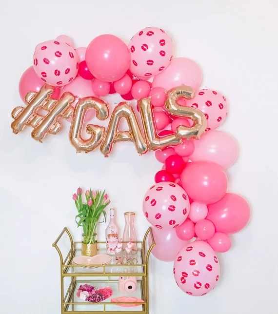 Galentine Balloons, Valentine Balloon Garland, Balloon Garland, Valentine Balloons, Valentines Da... | Etsy (US)