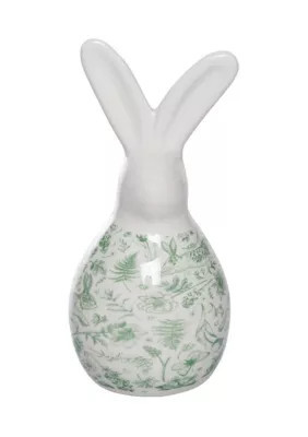 Transpac Rustic Floral Ceramic Bunny Decor | Belk
