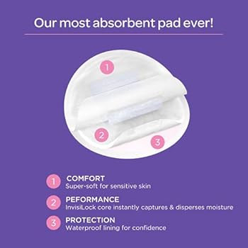 Lansinoh Stay Dry Disposable Nursing Pads for Breastfeeding, 200 Count (Pack of 1) | Amazon (US)
