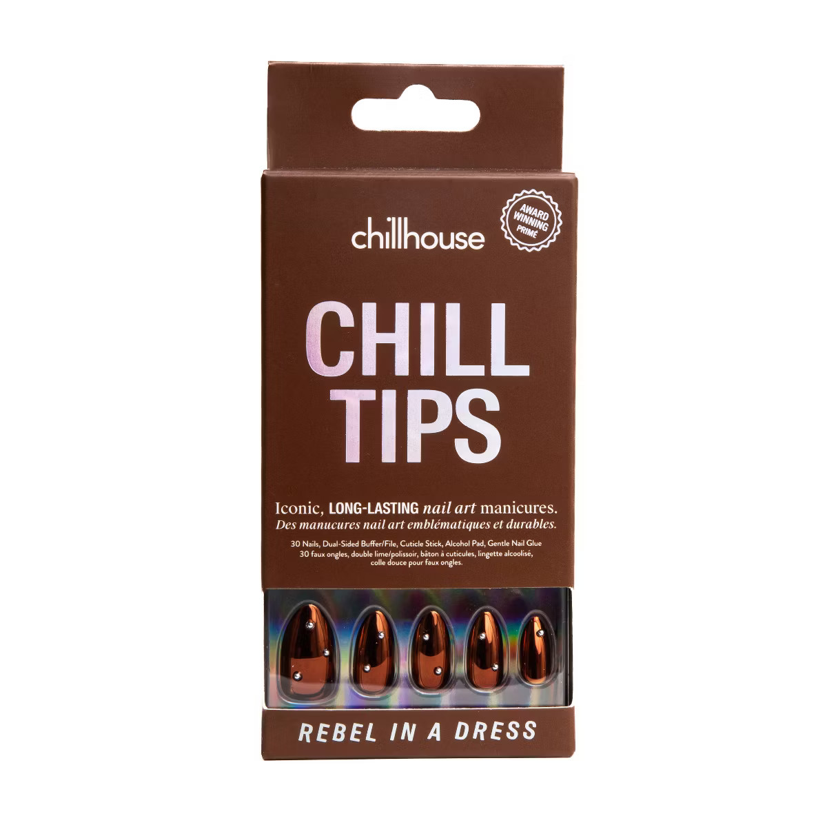 Chillhouse Chill Tips Fake Nails - Design Studio - Rebel in a Dress - 24ct | Target