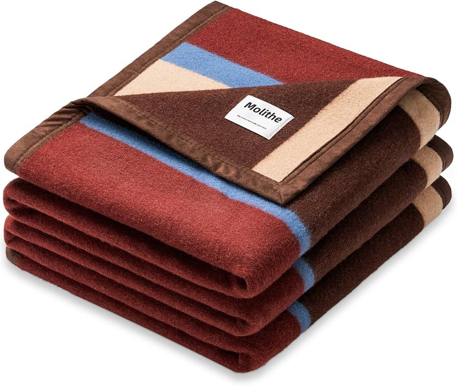 Alpaca Wool Blanket 50% Alpaca 50% Sheep Wool Blend, Ultra-Soft | Amazon (US)