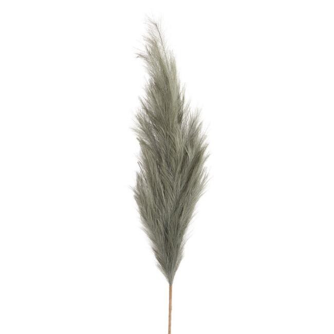 Large Teal Green Faux Pampas Grass Stem | World Market