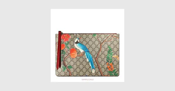 Gucci Tian GG Supreme zip pouch | Gucci (US)