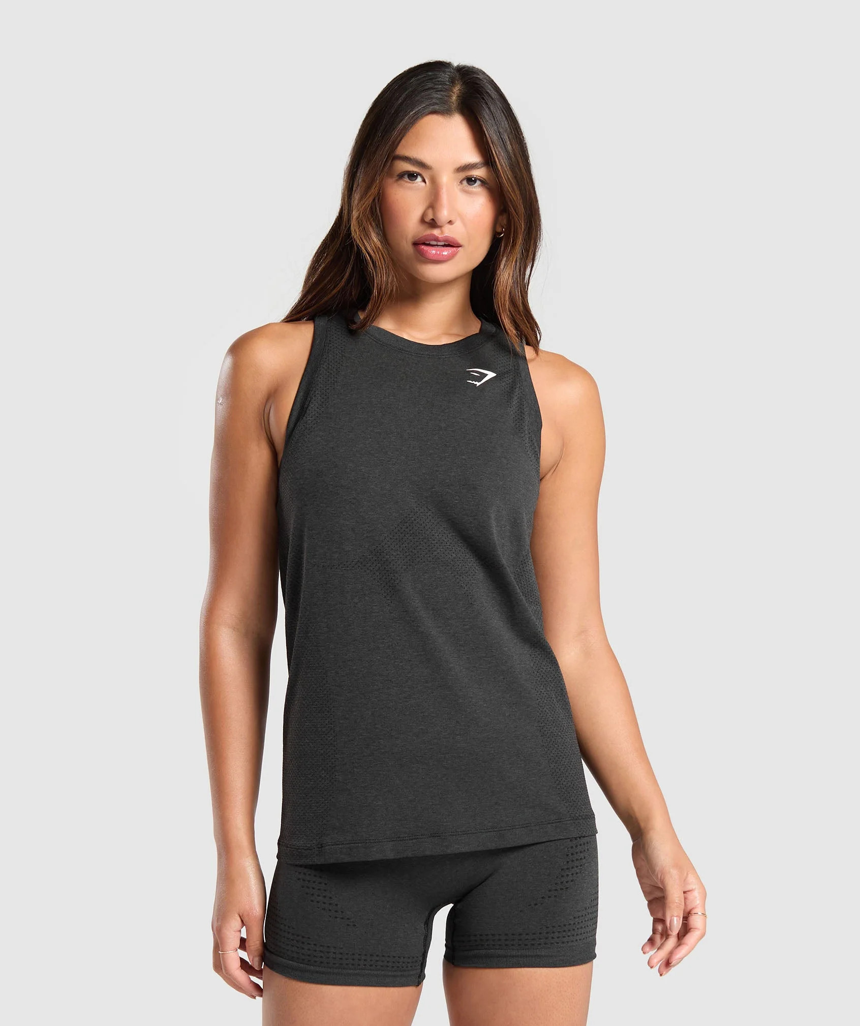 Gymshark Vital Seamless 2.0 Light Tank - Black Marl | Gymshark US