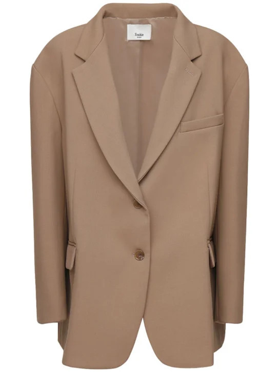 Bea oversized tech twill blazer | Luisaviaroma