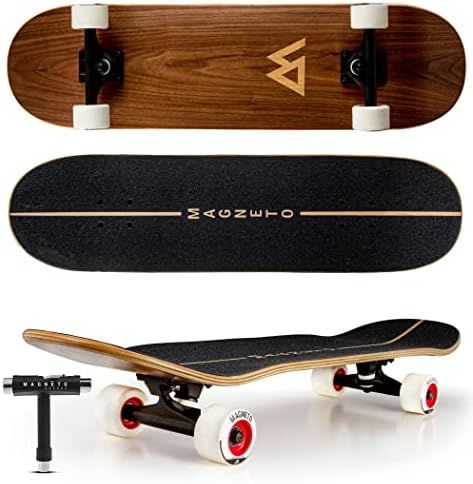 Magneto SUV Skateboards | Fully Assembled Complete 31" x 8.5" Standard Size | 7 Layer Canadian Maple | Amazon (US)