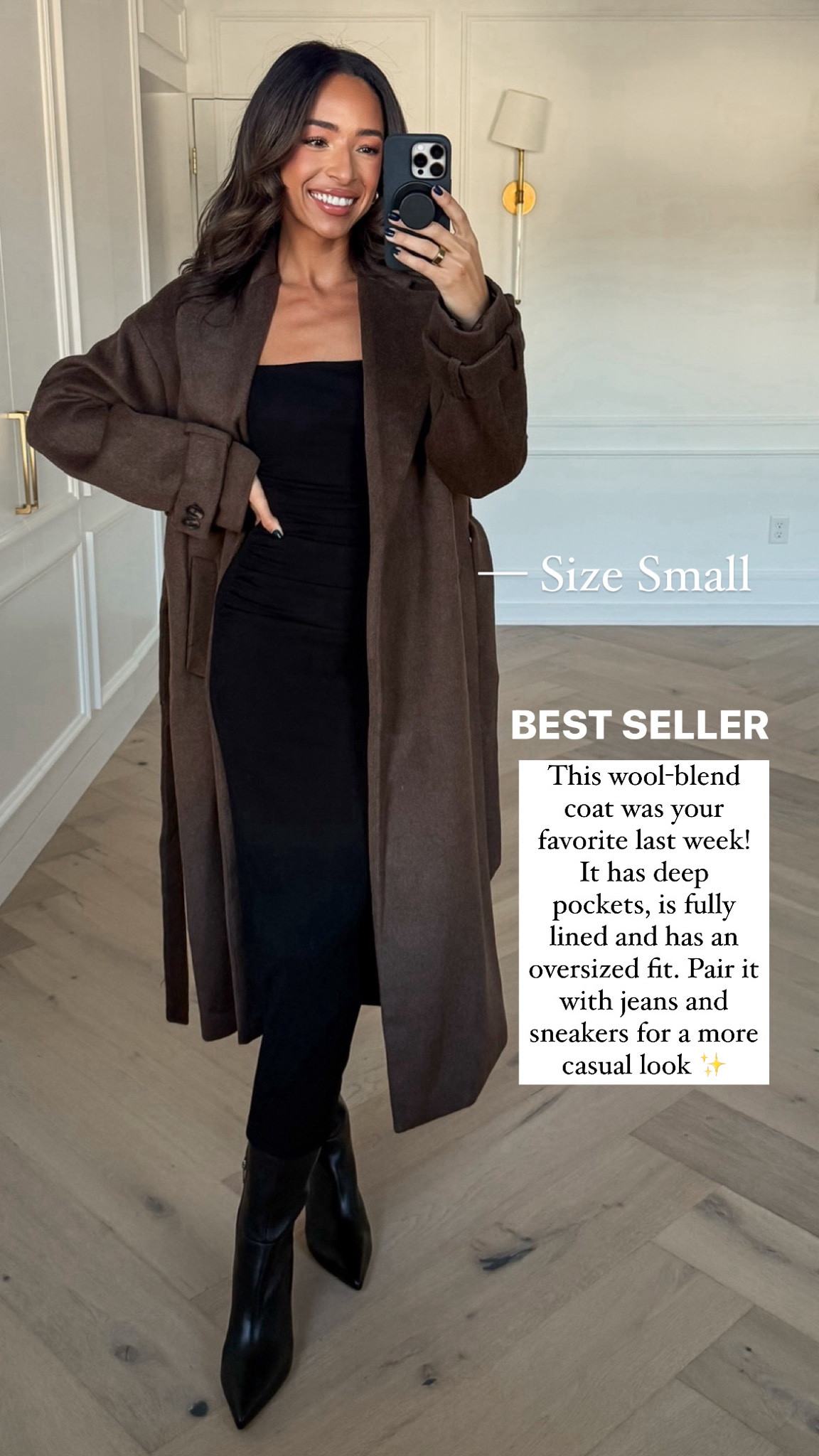 Last weeks best seller! Wearing size small wool-blend coat and size xs  maxi dress 


Fall fashion
Fall outfit 
Workwear
Fall coat 
Work outfit 

#LTKStyleTip #LTKFindsUnder100 #LTKWorkwear