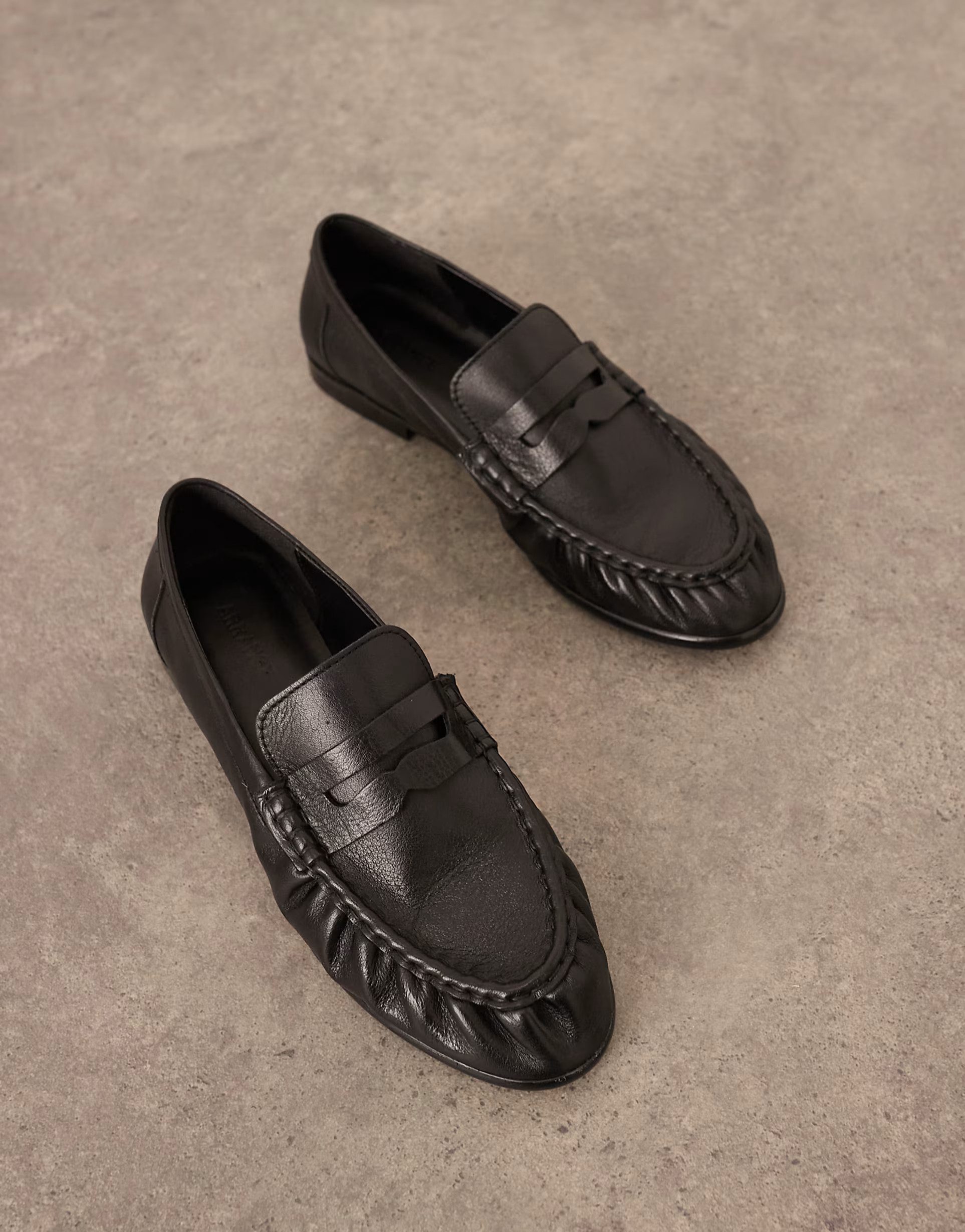 ARRANGE Premium leather loafers in black | ASOS (Global)
