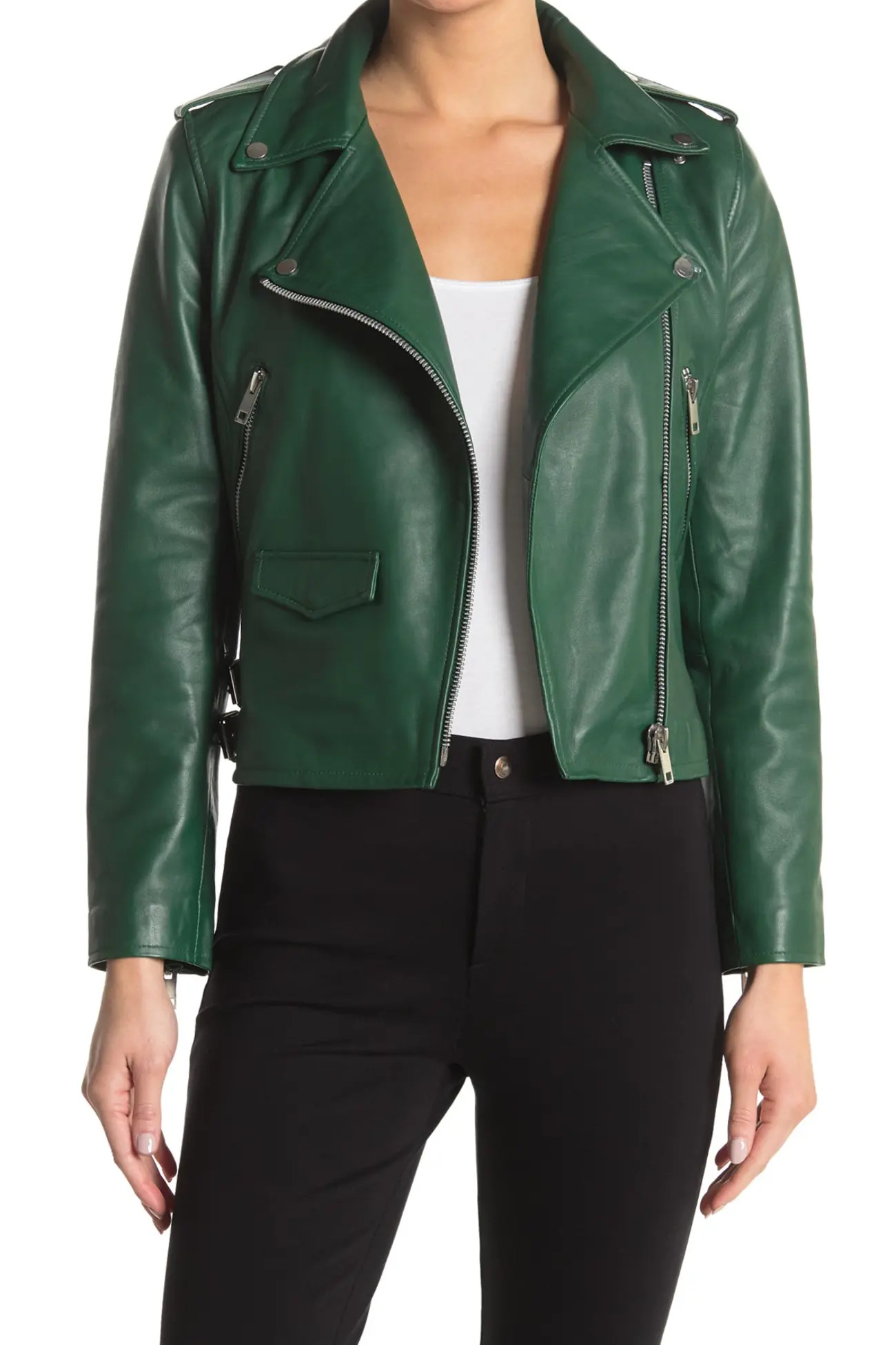 Walter Baker | Liz Leather Crop Moto Jacket | Nordstrom Rack | Nordstrom Rack