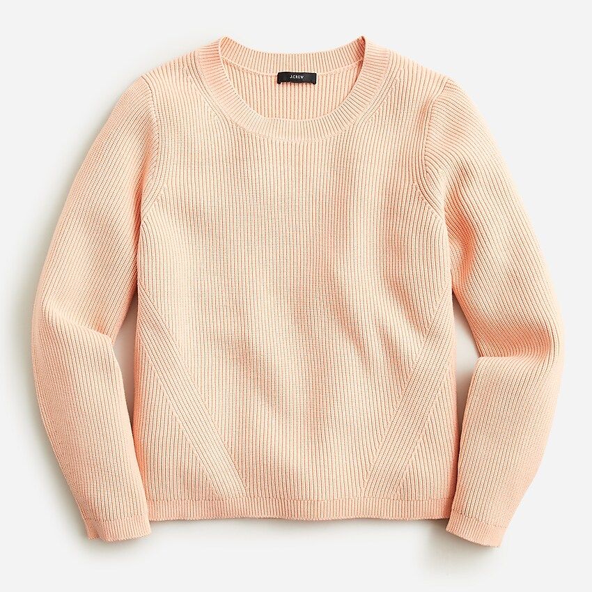 Ribbed stretch crewneck sweater | J.Crew US