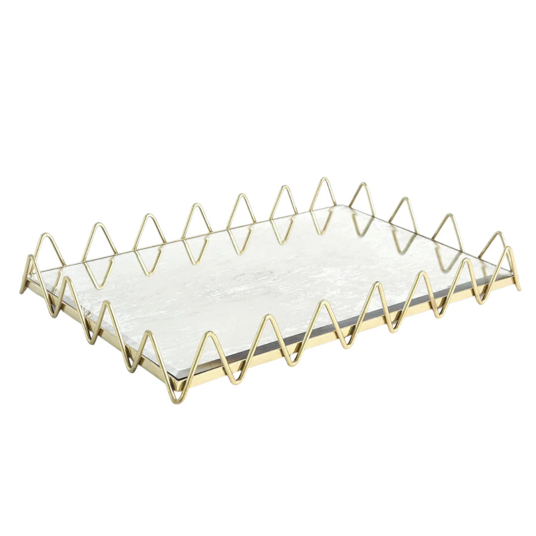 Ric Rac Gold Tray | Megan Molten