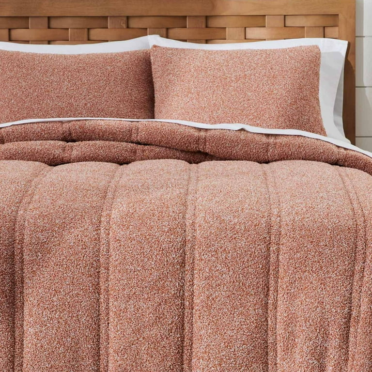 Better Homes & Gardens 3-piece Rust Cozy Knit Comforter Set, Adult, Full/Queen - Walmart.com | Walmart (US)