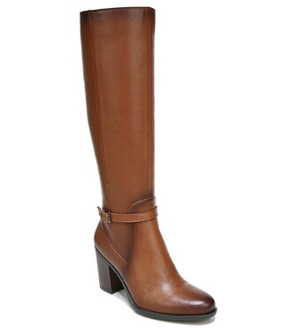 Kalina Leather Slim Calf Tall Shaft Boots | Dillard's