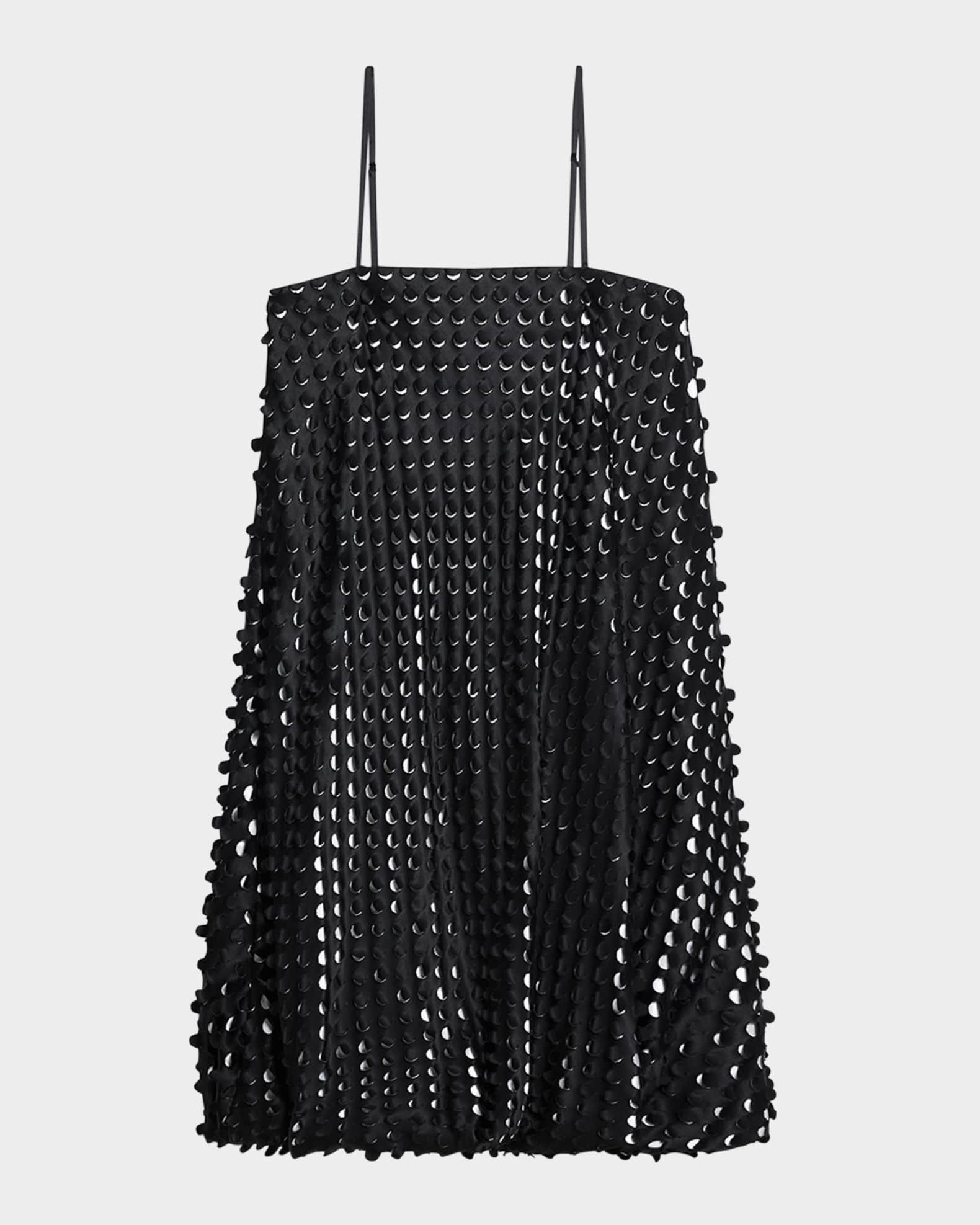 Sleeveless Hole-Punch Bubble Dress | Neiman Marcus